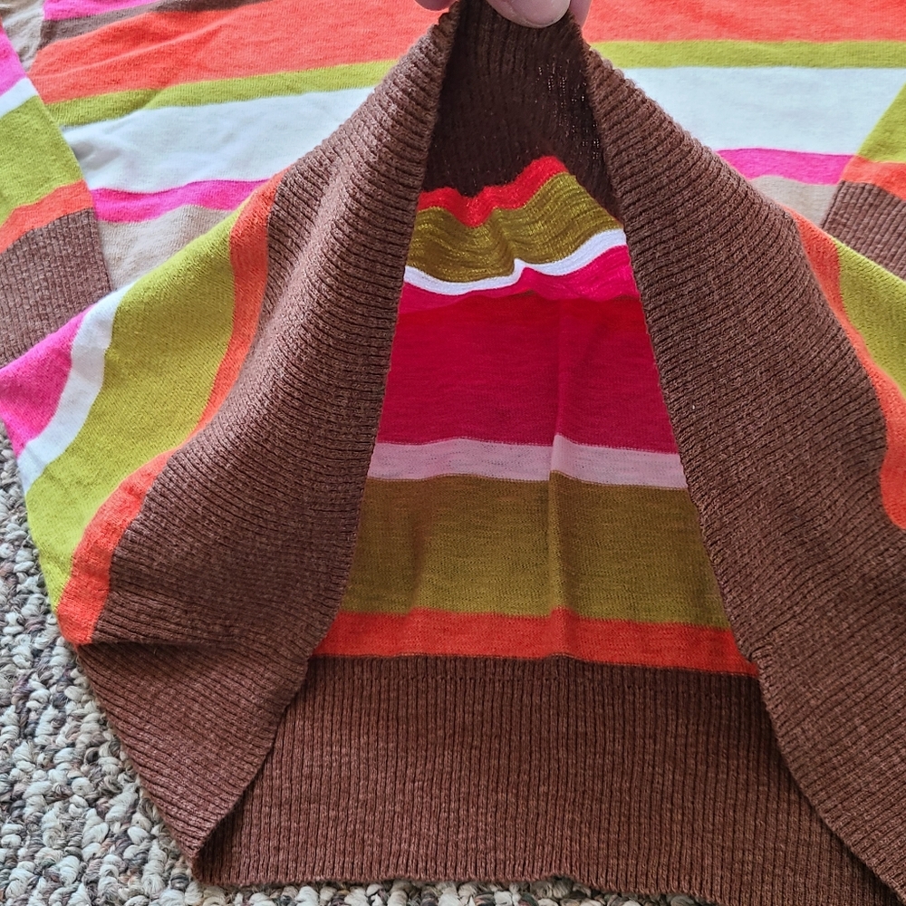 Jones New York L Women's Colorful Striped Sweater - Picture 9 of 13